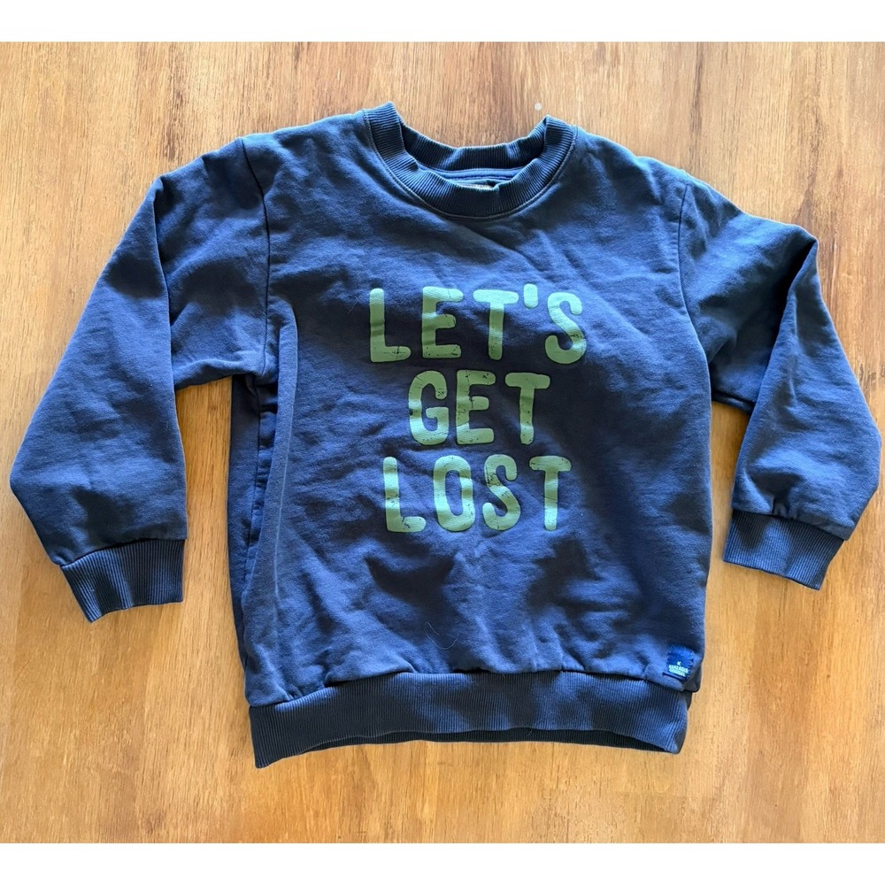 Kanz SweatshirtNavy Blue 100% Cotton Boys 6 Years 116 Germany European Boutique